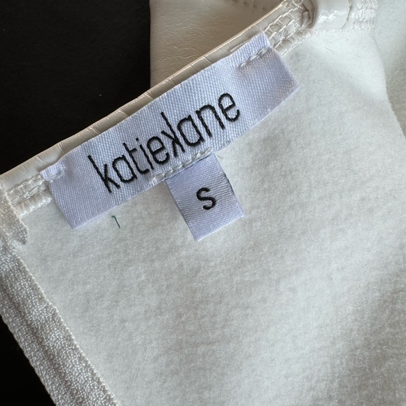 White faux leather pearl mini dress - Picture 6 of 6